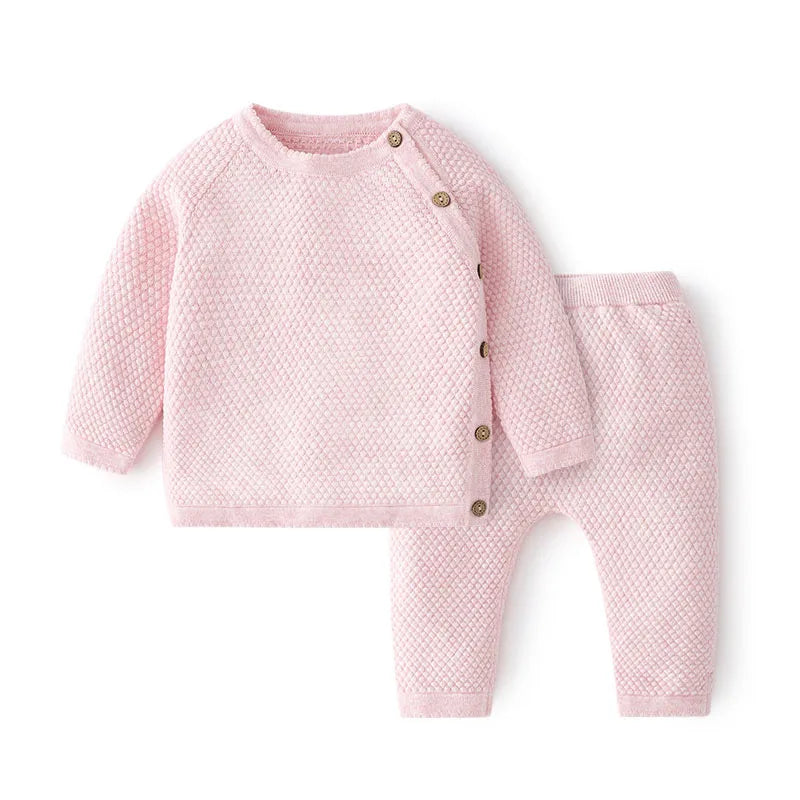 Conjunto de pijama de algodón de 2 piezas: suavidad y comodidad combinadas (niñas y niños)
