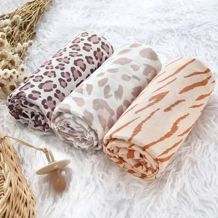 Couvertures d'emmaillotage en coton de bambou : tissu doux & naturel pour bébé