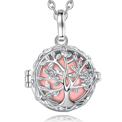 🧘‍♀️ Collier bola de grossesse Eudora – pendentif « arbre de vie », boule musicale 18 mm, bijou DIY