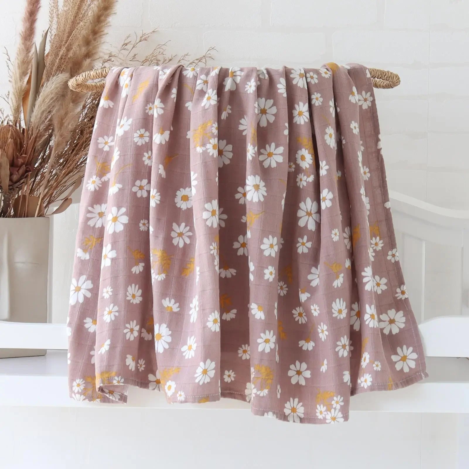 Couvertures d'emmaillotage en coton de bambou : tissu doux & naturel pour bébé