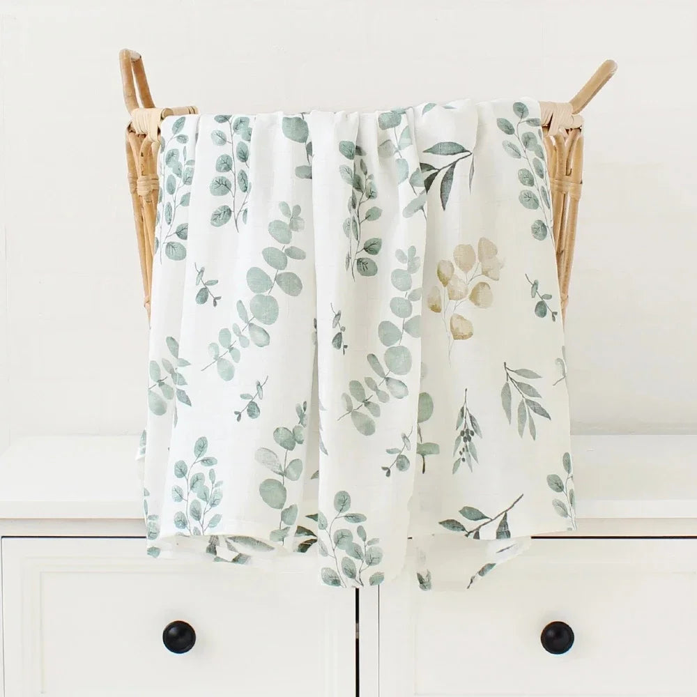 Couvertures d'emmaillotage en coton de bambou : tissu doux & naturel pour bébé