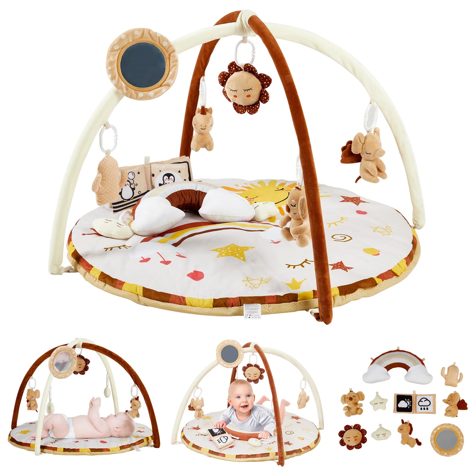 Tapis de jeux pour bébé en polyester