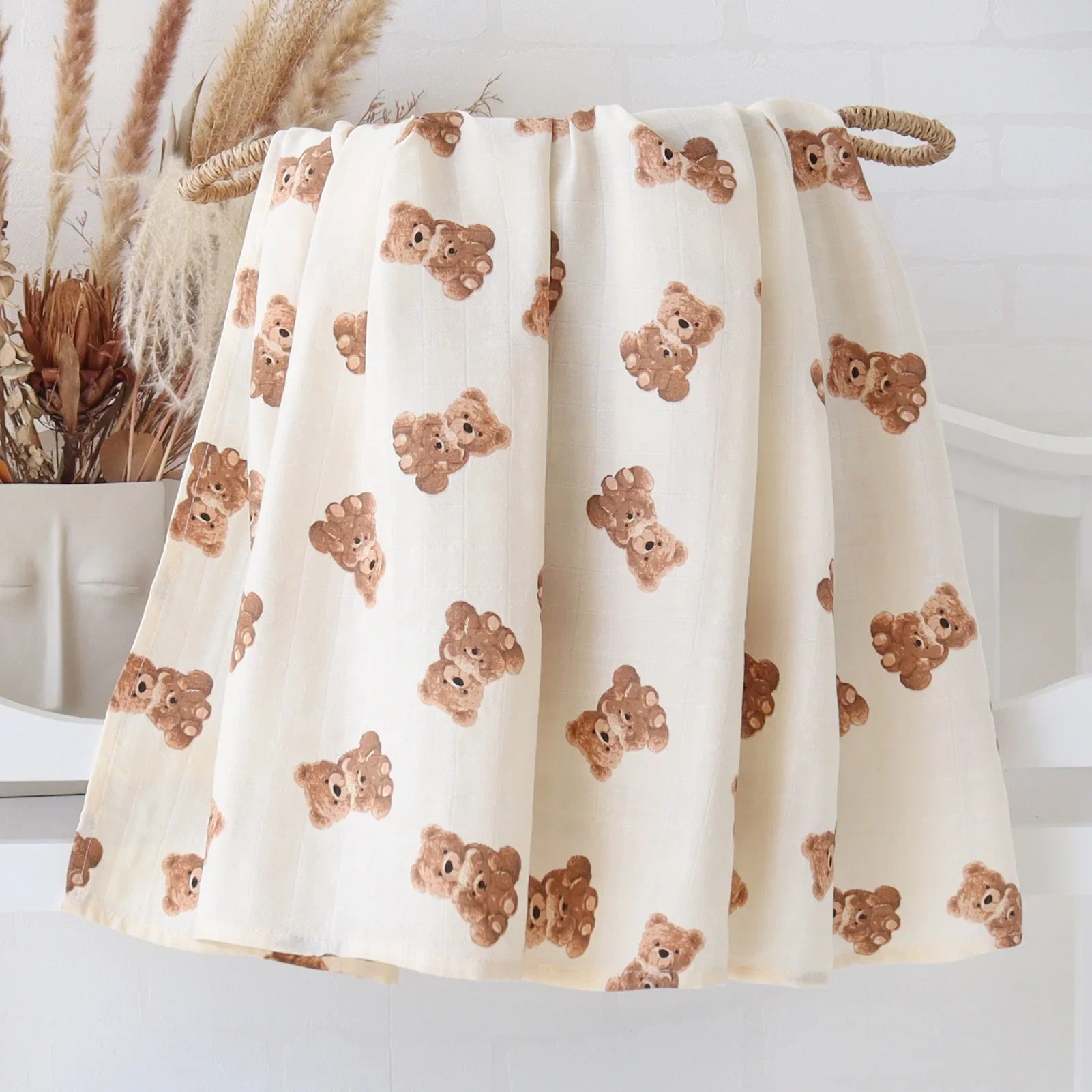 Couvertures d'emmaillotage en coton de bambou : tissu doux & naturel pour bébé