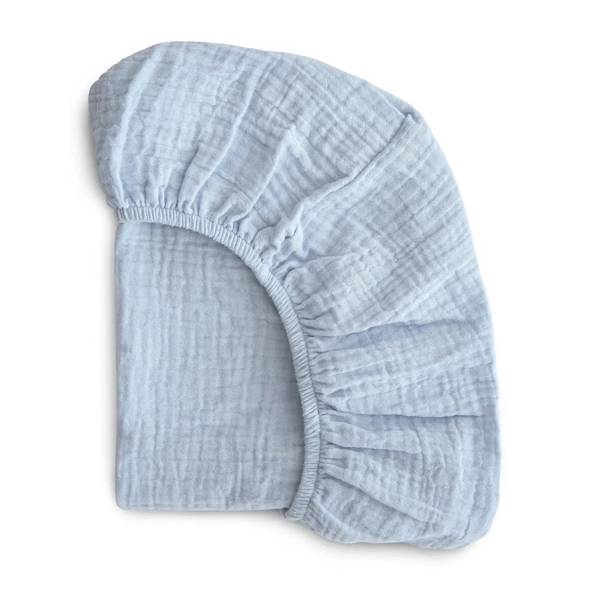 Drap-housse en mousseline de coton :  un seul drap, toutes les formes – Drap-housse bébé 100% adaptable !