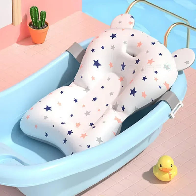 Almohada de apoyo para el baño de bebé: ¡Soporte suave, baño feliz!