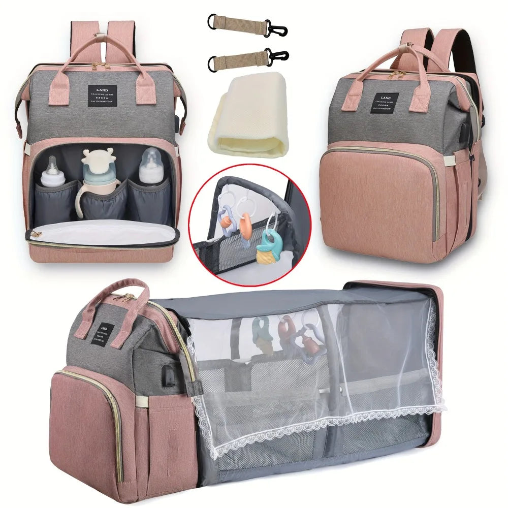 Bolsa de pañales portátil: funcionalidad y estilo