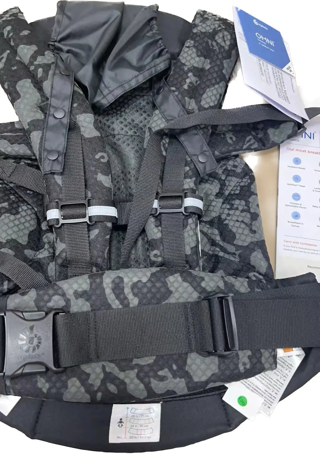 Portabebés ergonómico "EGOBABY": comodidad y seguridad desde los primeros meses. (Adaptable para bebés y niños pequeños - varios colores disponibles)