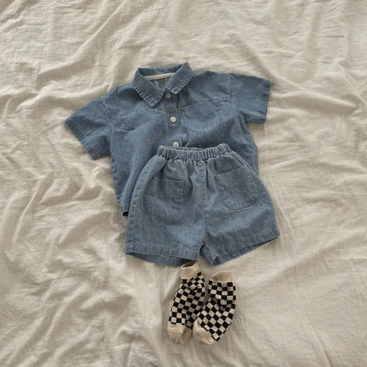 Conjunto vaquero de 2 piezas: el vaquero perfecto para sus primeros pasos con estilo (niño y niña)