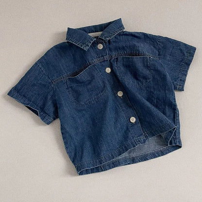 2-piece denim set: the perfect denim for their first stylish steps (boy and girl)