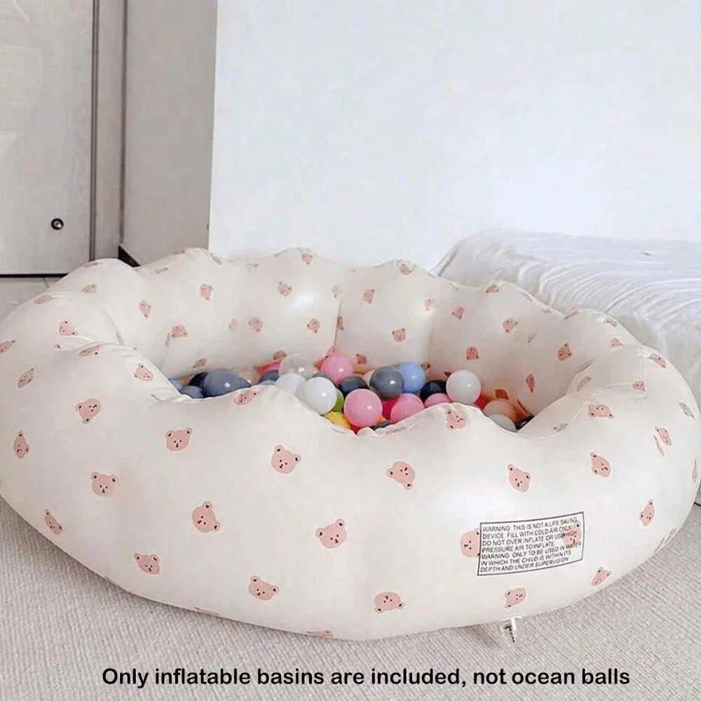 🛁🐻 Baignoire Gonflable Bébé "Bisounours" – Confort & sécurité pour le bain ✨