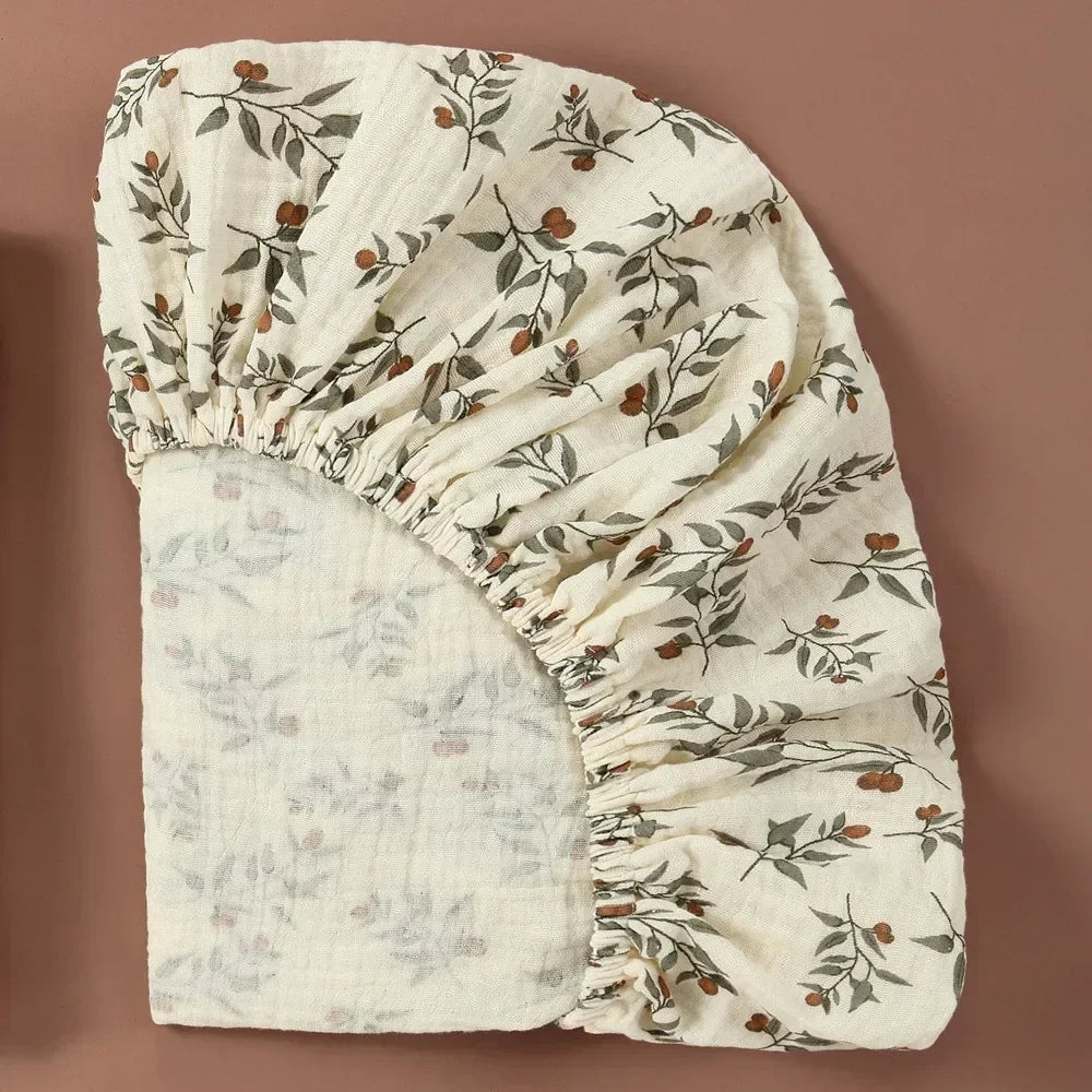 Drap-housse en mousseline de coton :  un seul drap, toutes les formes – Drap-housse bébé 100% adaptable !