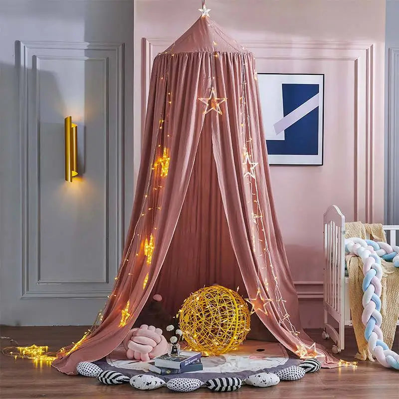 Dosel de cama infantil - Tienda decorativa princesa para bebé y niña - Rincón de lectura o juegos