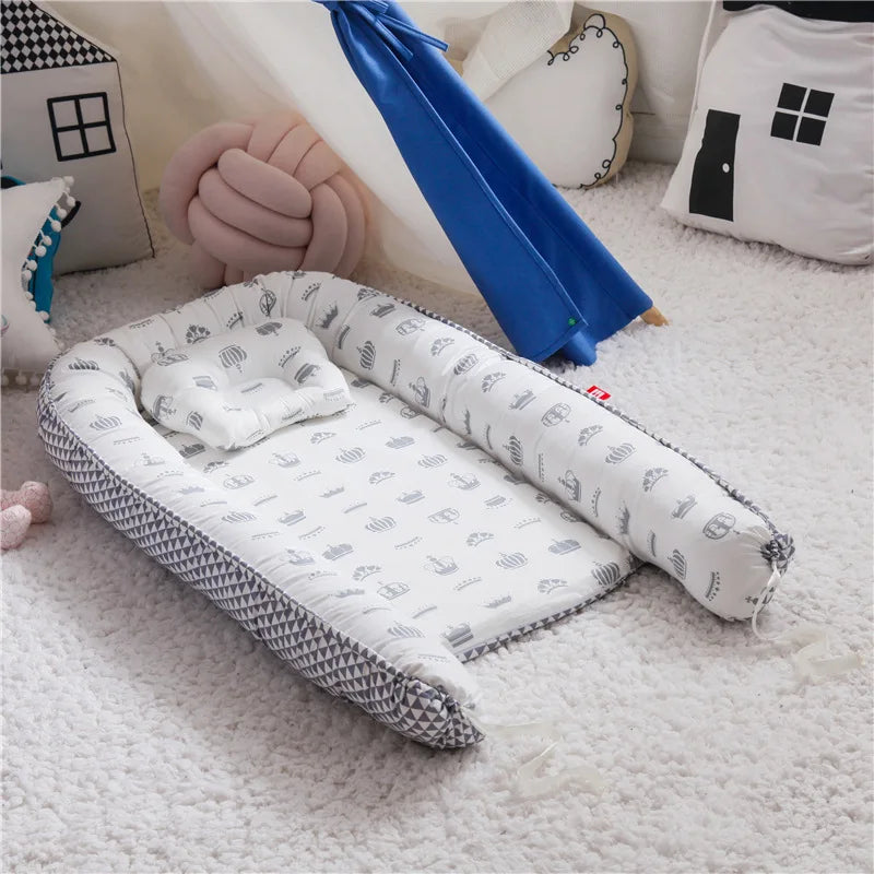 Comfortable and portable baby nest: your newborn's sleep ally 