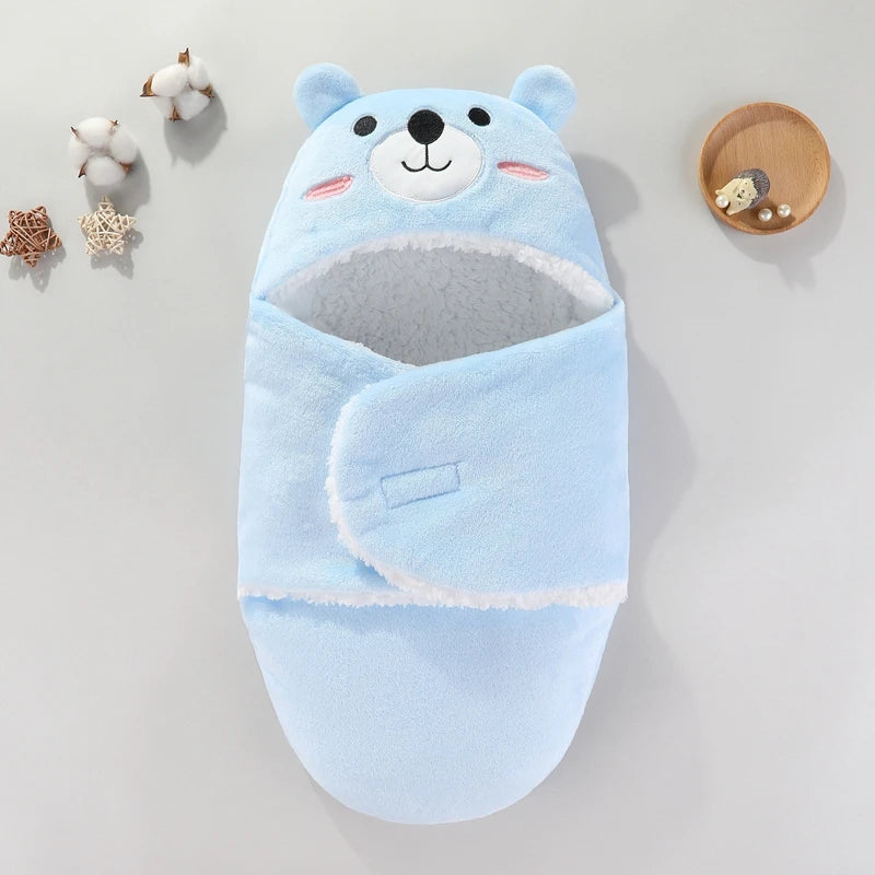 ❄️ Saco de dormir Cocoon Otoño-Invierno – 0-9 meses – Franela y polar – Cálido y suave 