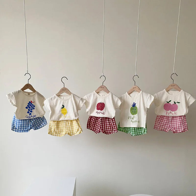 Conjunto de 2 piezas para niñas: ¡un look delicioso!