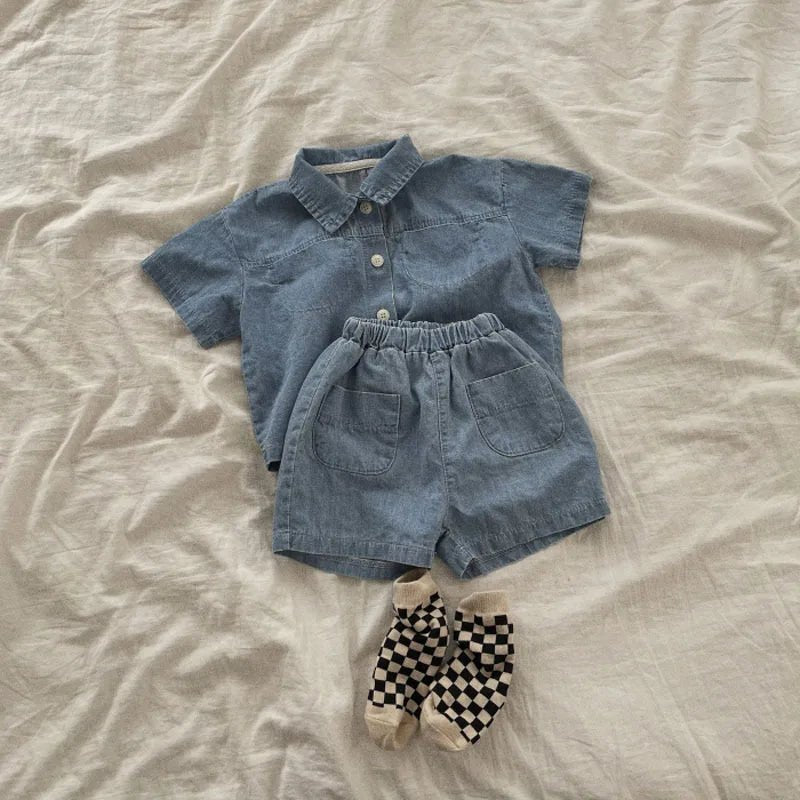 Ensemble en jean 2 pièces : le denim parfait pour ses premiers pas stylés (garçon et fille) - FamilyLK
