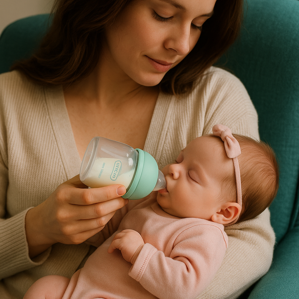 Biberons "Dr. Isla" en verre anti-reflux - 90ML / 160ML : l'allié parfait pour les nouveaux-nés