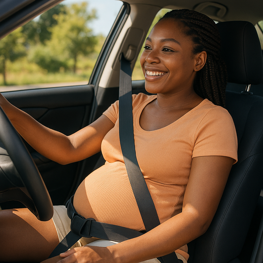 Cinturón de seguridad para maternidad: soporte abdominal ajustable, extensión del asiento del automóvil, utilizable en el automóvil