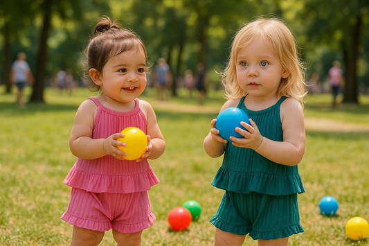 Duo débardeur + short pour petite fille : confort estival au naturel !