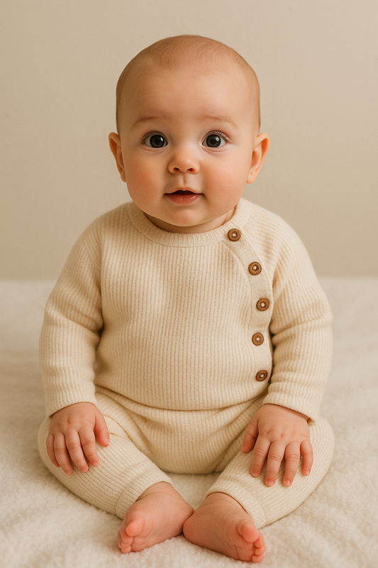Conjunto de pijama de algodón de 2 piezas: suavidad y comodidad combinadas (niñas y niños)