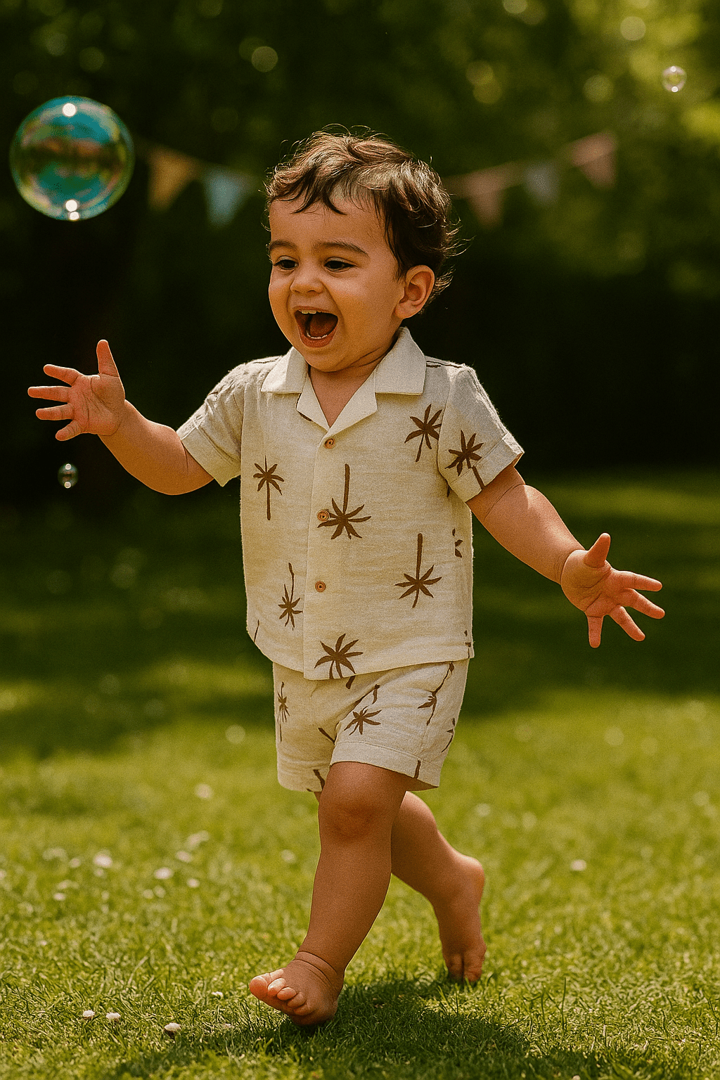 Mini look tropical : ensemble chemise et short pour petit garçon ! - FamilyLK