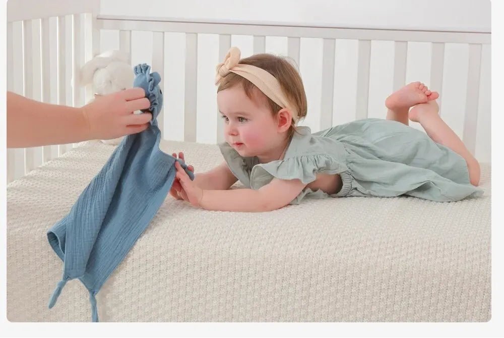 🌸 Mousseline bébé « Douceur & Confort » – serviette légère 100 % coton, multifonction - FamilyLK