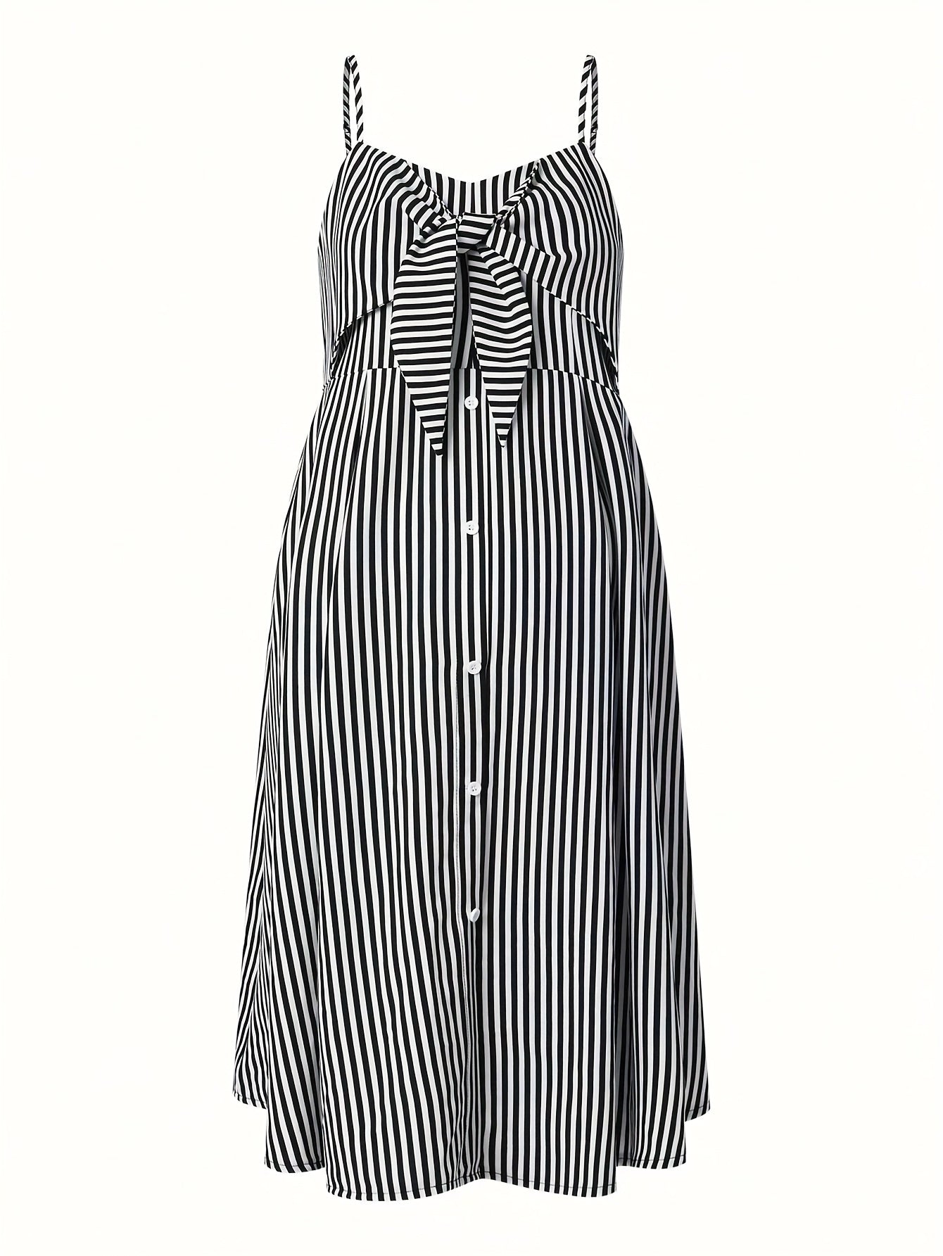 👗Robe de maternité rayée chic 🎀 | Nœud devant – Coupe fluide - FamilyLK