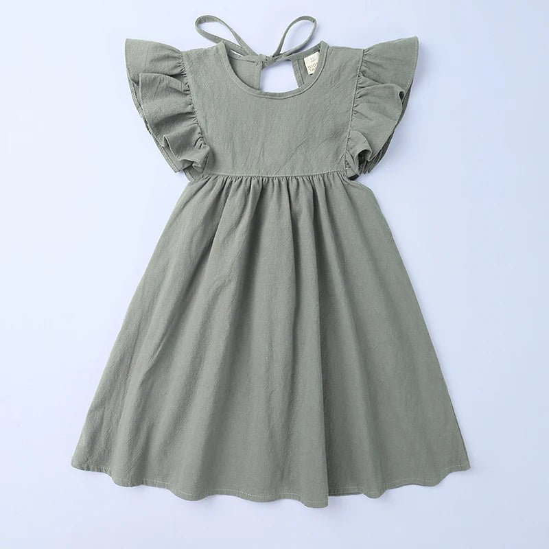 Robe pour petite fille en lin : la tenue féérique pour les princesses en herbe - FamilyLK