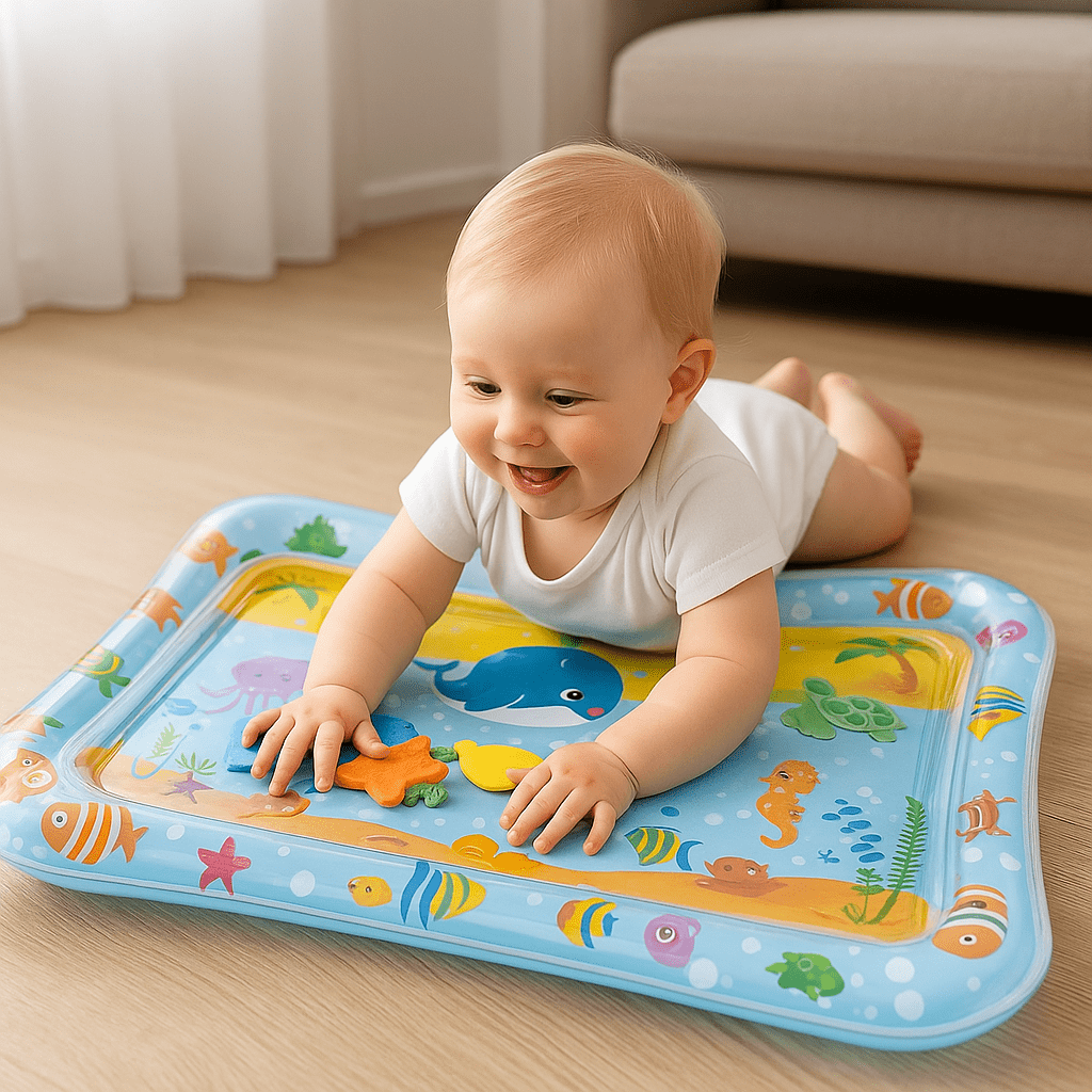 🐋 Tapis de jeu gonflable « Monde sous - marin » : éveil & amusement pour bébé dès le plus jeune âge ! - FamilyLK